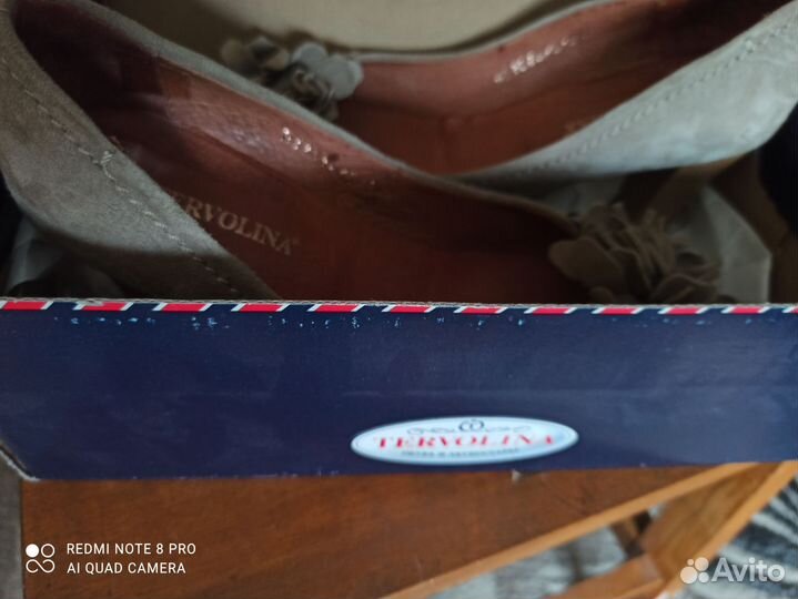 Туфли женские 38 размер, натуральная замша
