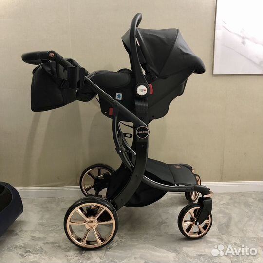 Коляска детская 3в1 Dalux 608 эко-кожа