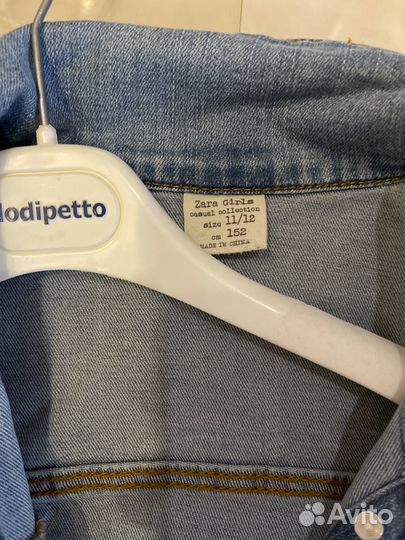 Джинсовая куртка zara для девочки