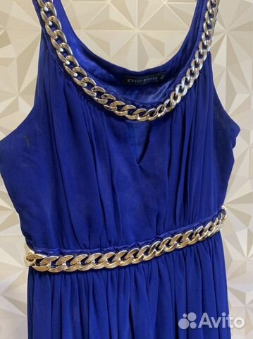 Платье синее