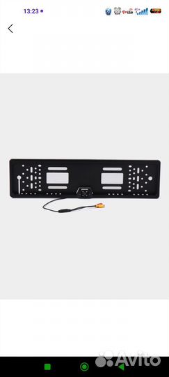 Рамка для номера с камерой