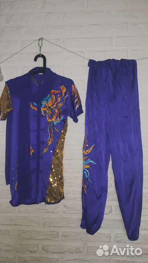 Костюм для ушу. Натуральный шёлк