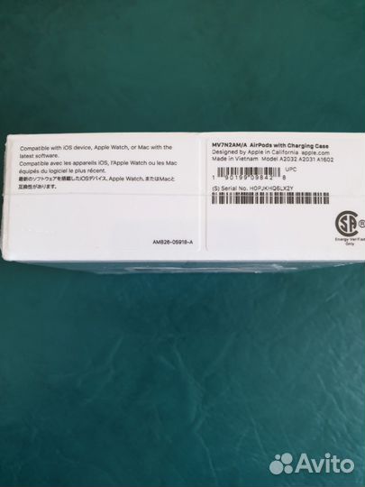 Наушники apple airpods 2