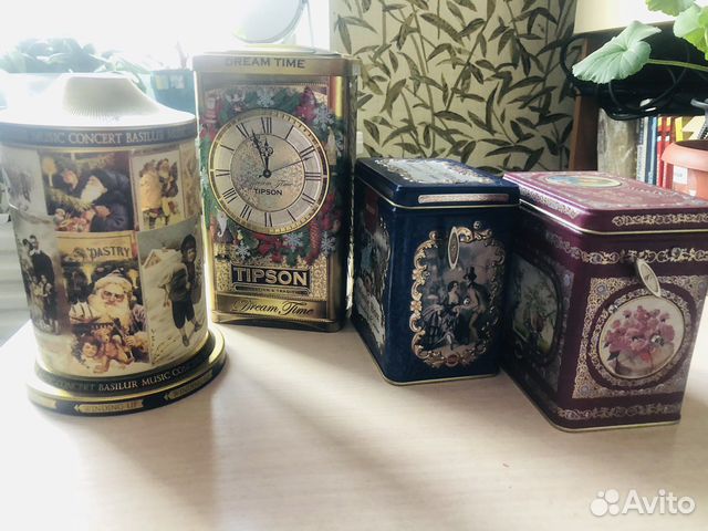 Банки жестяные для чая