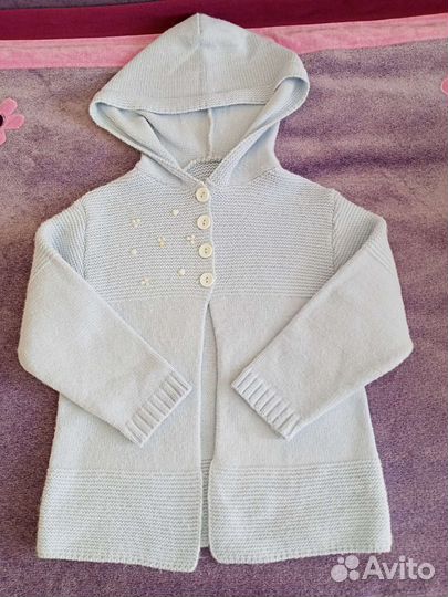 Кофта для девочки с капюшоном