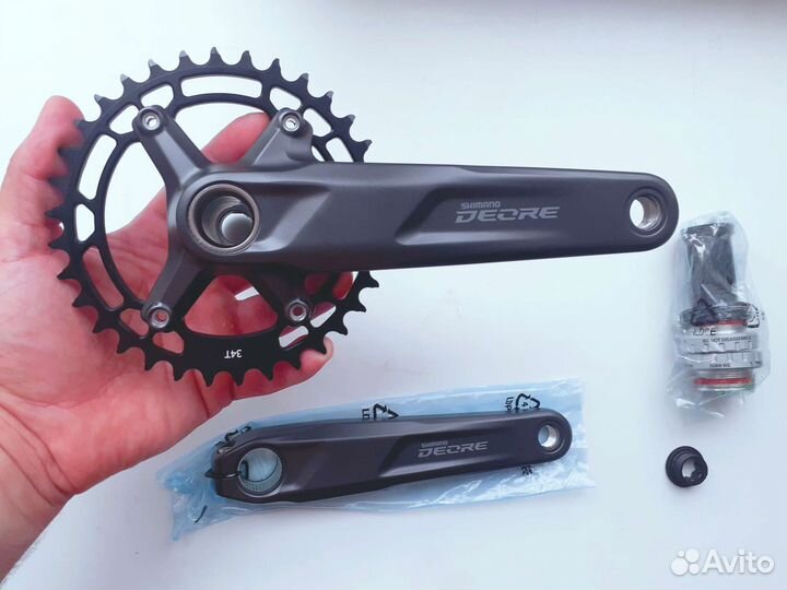 Шатуны Shimano Deore 34т с кареткой
