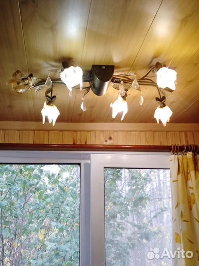 Люстра потолочная + бра 3 шт бу