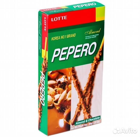 Опт - Соломка Pepero Almond 36г