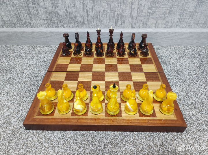 Шахматы янтарные СССР 1980