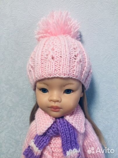 Шапка на куклу Паола