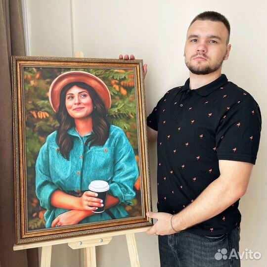 Портрет по фото, портрет на холсте