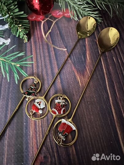 Набор чайных ложек новогодний