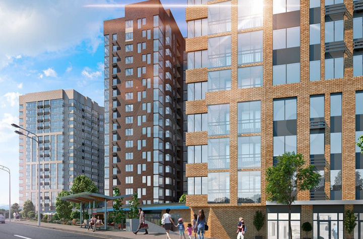 2-к. квартира, 74,9 м², 2/17 эт.