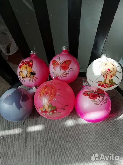 Набор елочных шаров СССР