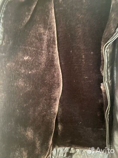 Кожаная куртка мужская 48 50