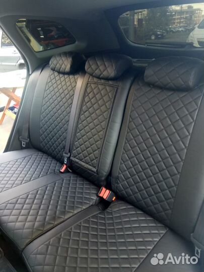 Автомобильные чехлы на сиденья из экокожи люкс