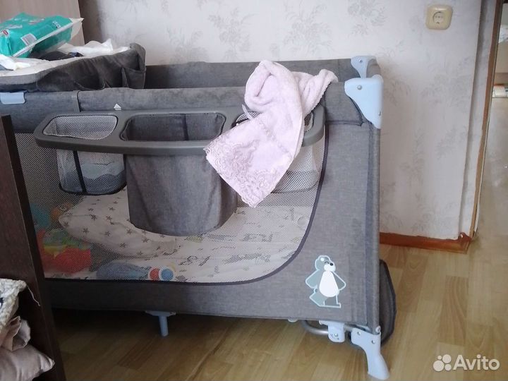 Детская кровать манеж с матрасом
