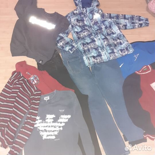 Пакетом одежда для мальчика р134-140см