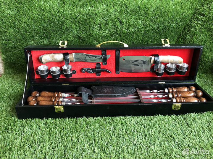 Набор шампуров подарочный