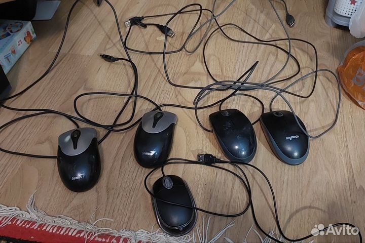 Мышки Genius Logitech б.у