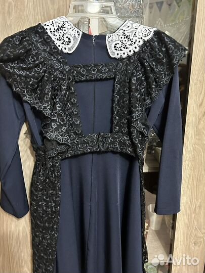 Школьный фартук черный