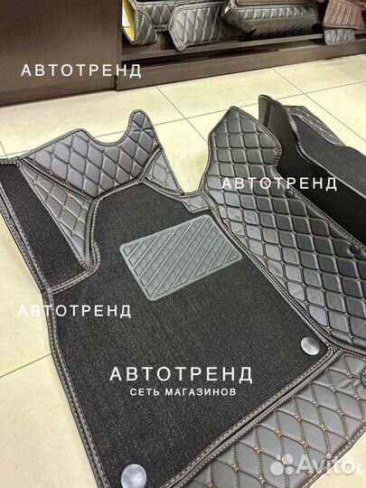 3D коврики из экокожи range rover