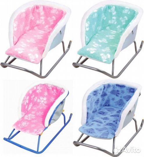 Сиденье для санок меховое