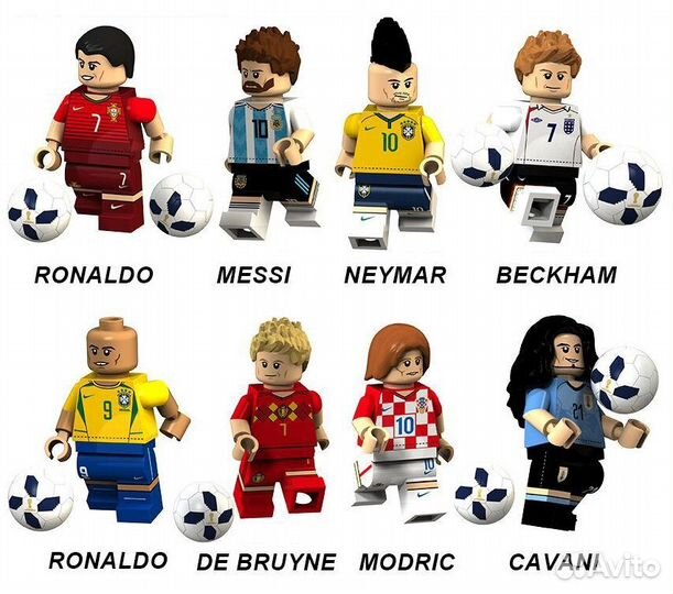 Минифигурки премиум качества футболисты, баскетбол