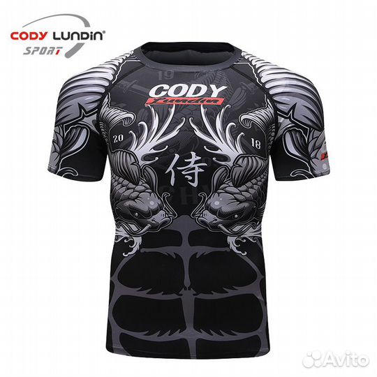 Рашгард с коротким рукавом для мма cody lundin BUS