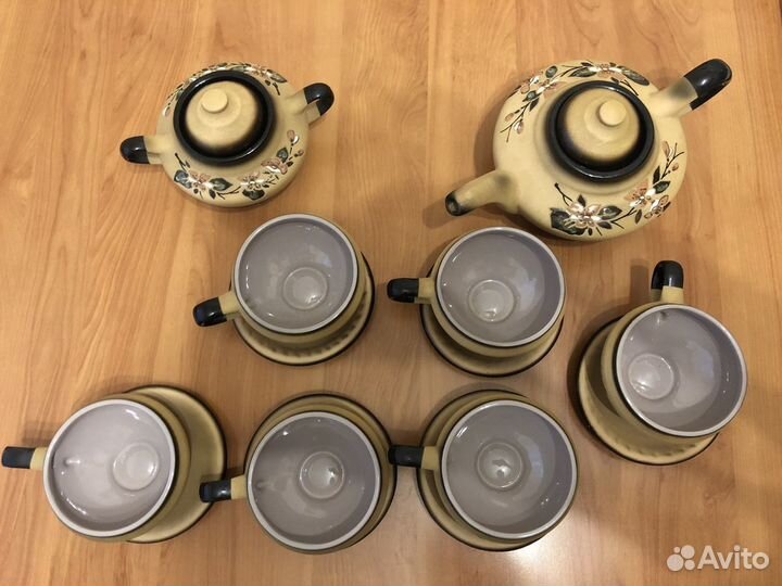 Новый чайный глиняный сервиз