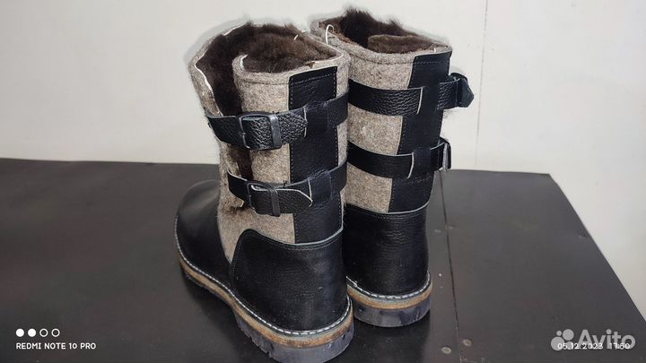Сапоги мужские, комбинированные