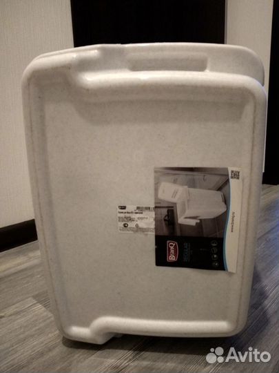 Белая корзина для белья на 65л BranQ-1800