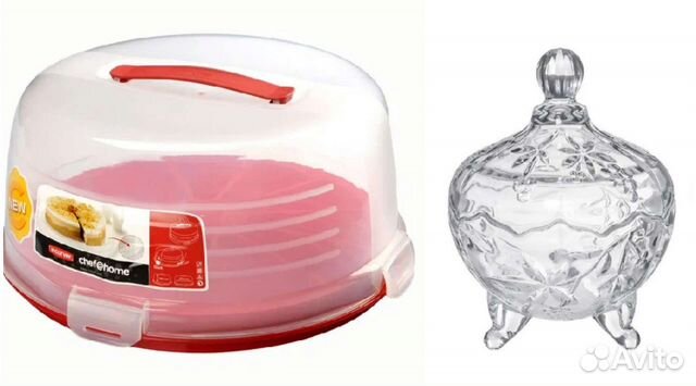 Тортовница с крышкой/Конфетница с крышкой