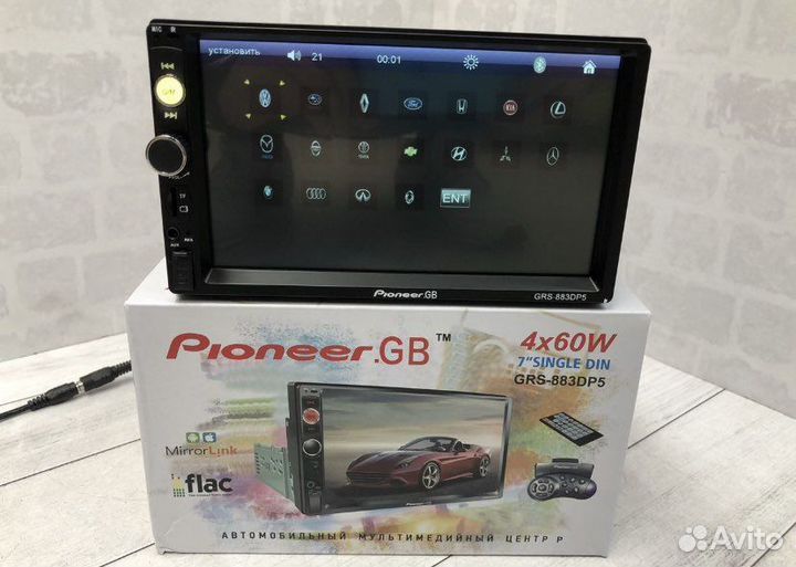 Автомагнитола Piooner 1 din, с экраном