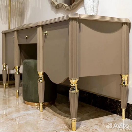 Спальня София бежевый/зелёный Арида