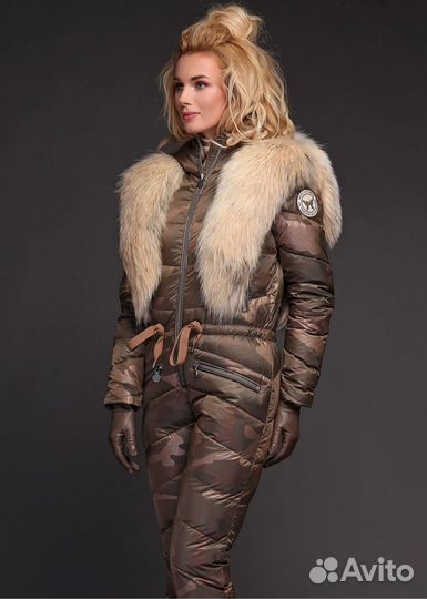 Комбинезон пуховый Naumi оригина бронза gold жилет