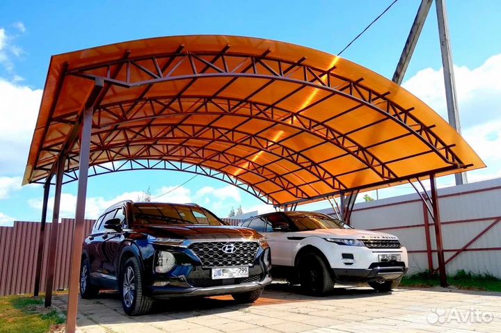 Навесы для автомобиля. Террасы, беседки, патио