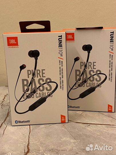 Оригинальные наушники JBL tune 110 BT, черные