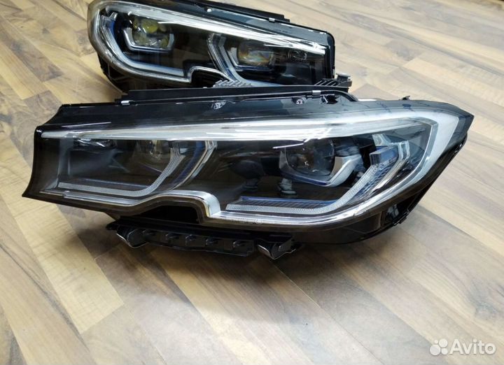 Фары BMW G20 led под лазер фишка в фишку