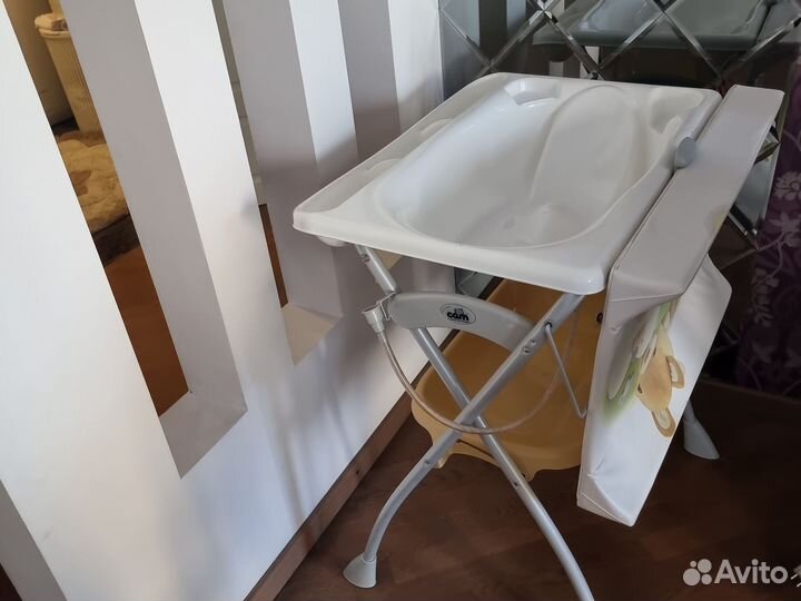 Детская ванночка + пеленальный столик