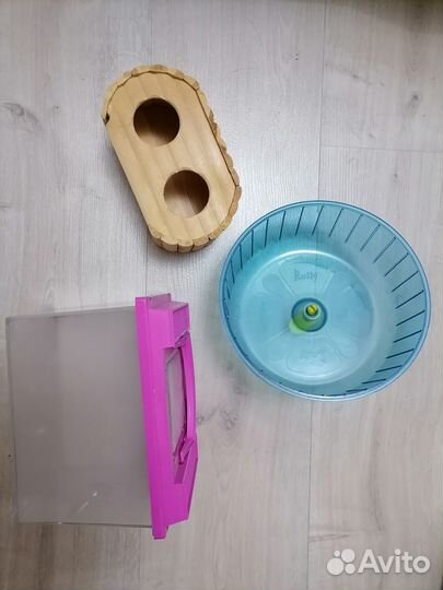 Большое колесо для хомяка, домик и переноска