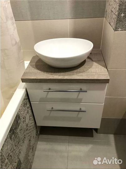 Раковины и тумбы для ванной на заказ