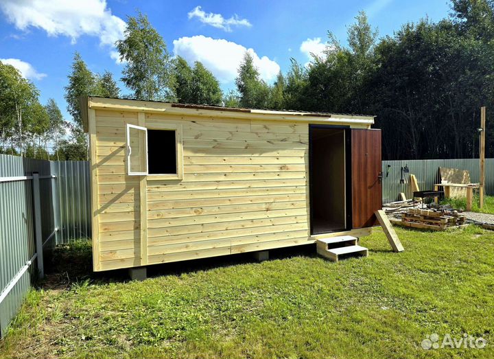 Металлический блок бытовка