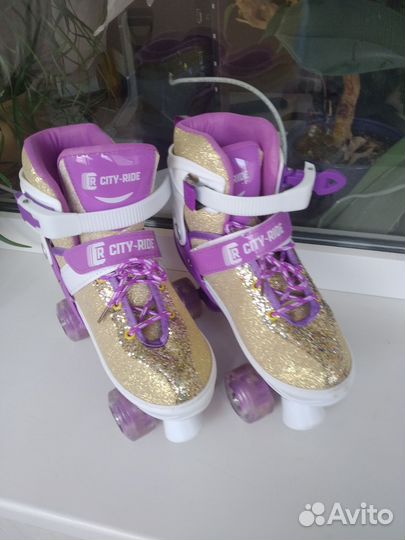 Роликовые коньки квады р 34-38