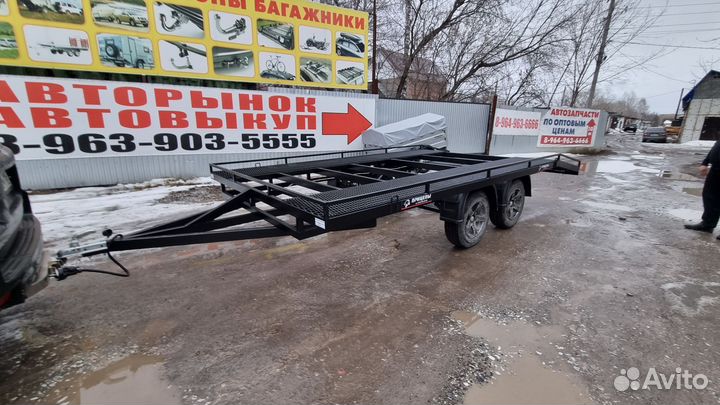 Прицеп лафет двухосный 5 на 2.5