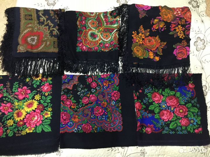 Старинные шали. винтажные платки