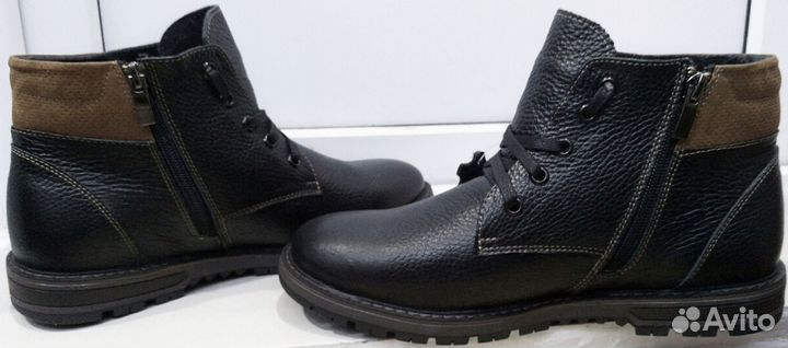 Ботинки кожа\мех муж