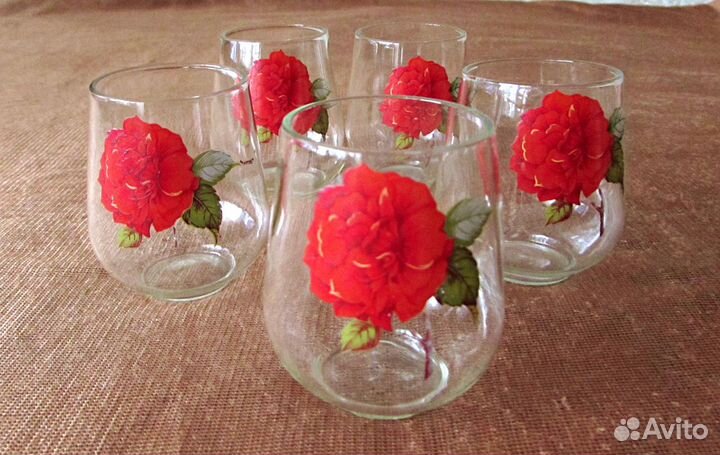 Стопки СССР, набор из 5-ти предметов