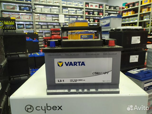 Аккумулятор 74Ач Varta Стандарт обратной полярност