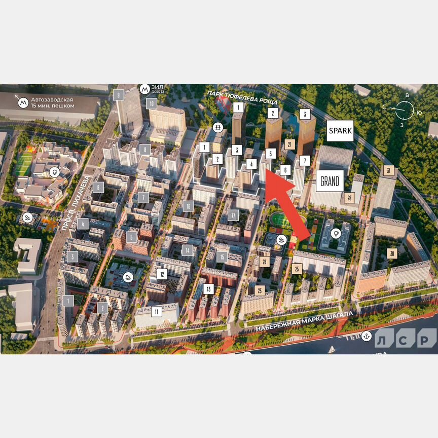 1-к. квартира, 40,6 м², 23/25 эт.